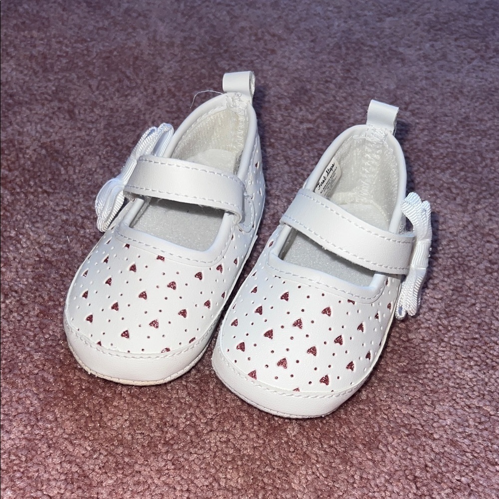Charming Baby Walker Shoes with Heart Design